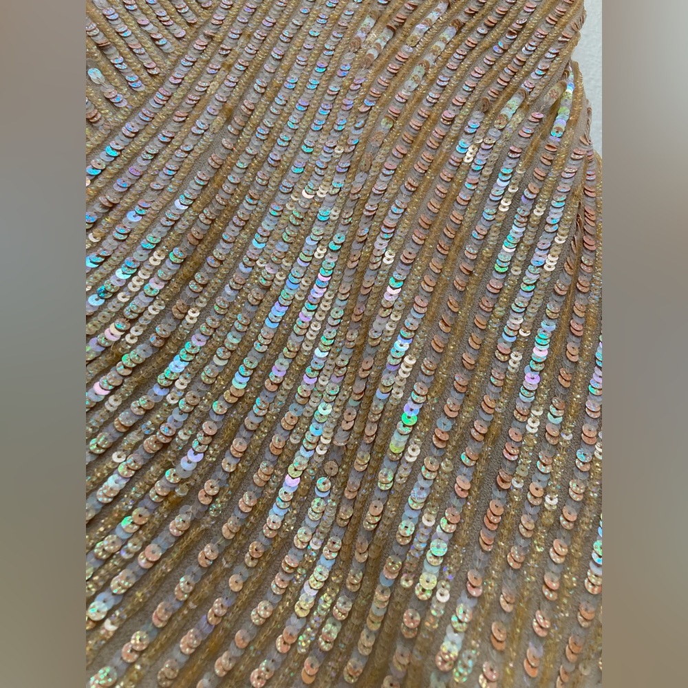 Vintage sequined pure silk going out party dressy cami tank deadstock - Picture 13 of 14